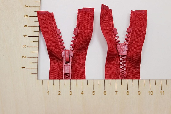 Молния тракторная №5 цв.красный, ВИД2,   65см