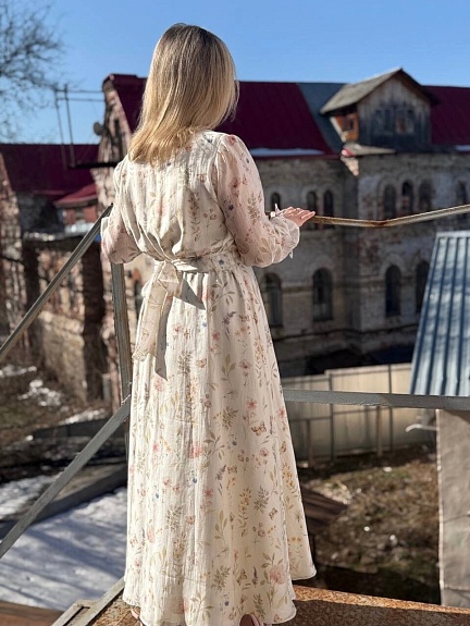 Платье из вискозного шифона "Ласковый взор"
