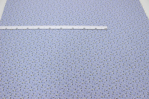 Штапель "Варенька" цв.пыльно-голубой с сиреневым оттенком, ш.1.42м, вискоза-100%, 90гр/м.кв