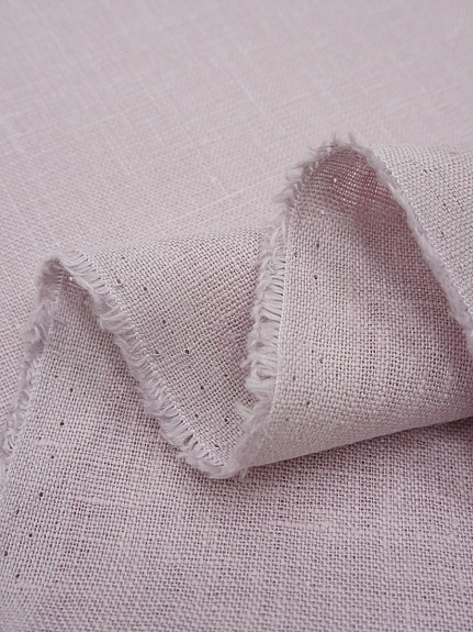 Лен костюмный с умягчением цв.Сиренево-розовый туман, ш.1.5м, лен-100%, 190гр/м.кв