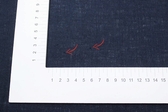 Лен сорочечный с эффектом мятости цв.Чернильный, СОРТ2, ш.1.45м, лен-100%, 125гр/м.кв