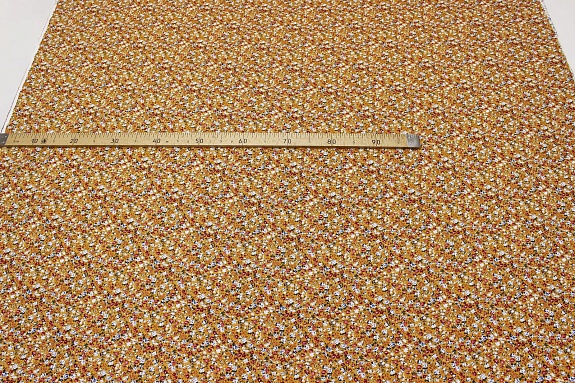 Штапель "Летисия" цв.куркума, ш.1.43м, вискоза-100%, 90гр/м.кв
