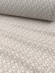 Хлопколен Цифр.печать "Мираж флоры" цв.серый, ш.1.45м, лен-10%, хл-85%, п/э-5%, 130гр/м.кв