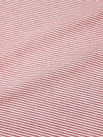 Вареный (стираный) хлопок "Белая полоска на темно-красном меланже", ш.2.5м, хлопок-100%, 110гр/м.кв