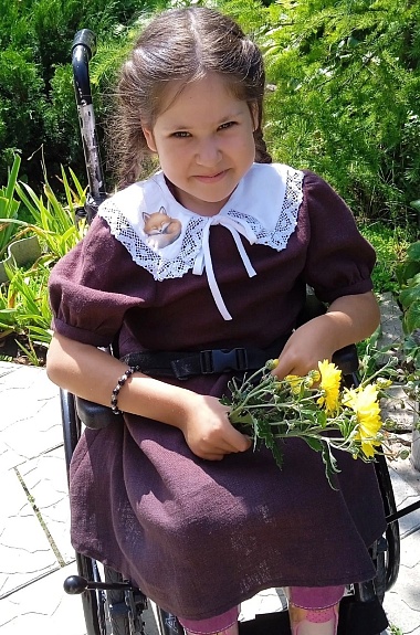 Платье для первоклассницы из крапивы Рами (Ramie)-диагональ