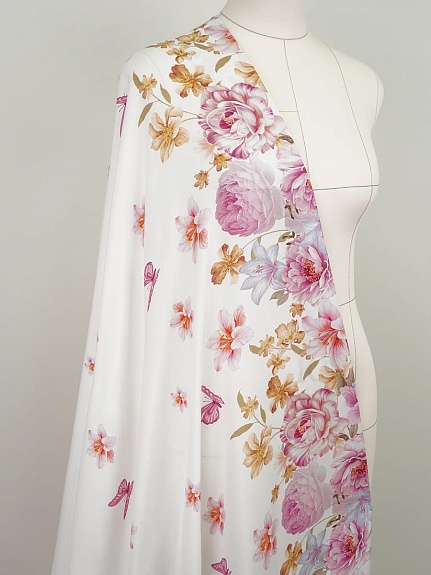 Штапель Премиум (Digital) "Летние мечты", ш.1.45м, вискоза-100%, 110гр/м.кв