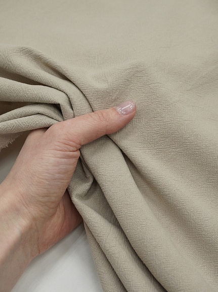 Хлопок крэш цв.Бежевый жемчуг, ш.1.4м, хлопок-100%, 160гр/м.кв