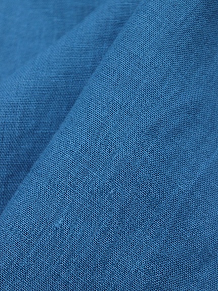 Лен постельный с эффектом мятости цв.Бирюзово-синий, ш.2.5м, лен-100%, 190гр/м.кв