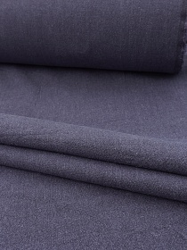 Крапива Рами (Ramie) с хлопком цв.Винтажный чернильно-фиолетовый, ш.1.35м, крапива-50%, хлопок-50%