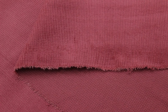 Микровельвет с эластаном цв.Винтажный лилово-бордовый, ш.1.5м, хлопок-70%, эластан-30%, 280гр/м.кв