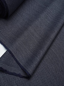 Шерсть костюмная "Ромбики" цв.чернильный, ш.1.55м, шерсть-100%, 200гр/м.кв