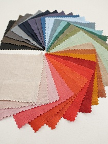 Комплект образцов "Лён с вискозой с эффектом мятости" №1