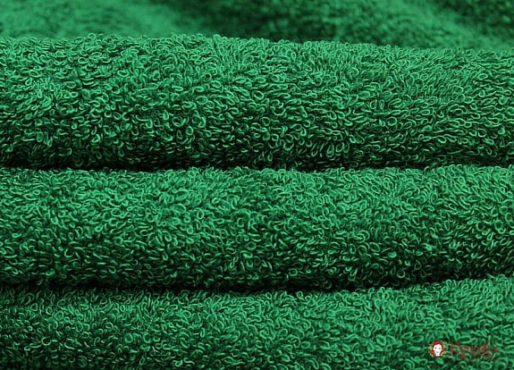 Махровая ткань цв.Темно-зеленый, ш.1.5м, хлопок-100%, 350гр/м.кв