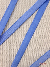 Лента бархатная цв.Ярко-голубой, ш.9мм, полиэстер-100%