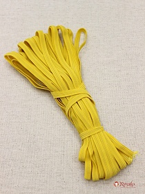 Резинка бельевая цв.Желтый, ш.6мм, 10м