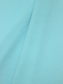 Трикотаж Интерлок цв.Нежно-бирюзовый с мятным оттенком, ш.1.65м, Пенье, хл-100%, 180гр/м.кв