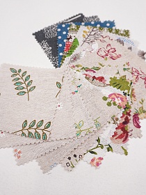 Комплект образцов "Полулён, ш.1.5м, лен-40%, хлопок-40%, ПЭ-20%, №1