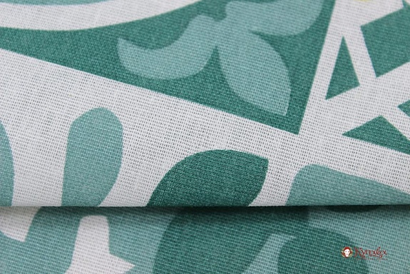 Бязь "Тенерифе - мозаика" цв.зеленый, (комп), ш.2.2м, хлопок-100%, 120гр/м.кв