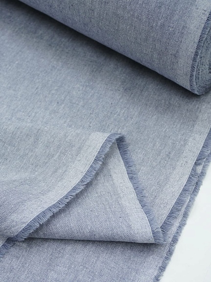 Полулен постельный с эфф. мятости цв.Серый меланж, (комп), ш.2.65м, лен-29%, хлопок-71%, 165гр/м.кв