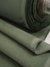 Микровельвет Мини цв.Лесная трава, ш.1.45м, хлопок-100%, 140гр/м.кв