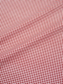 Сатин "Мелкая клетка виши" цв.красный, ш.1.6м, хлопок-100%, 110гр/м.кв