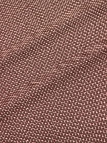 Пестрядь "Средняя двухцветная клетка" цв.шоколад, ш.1.45м, хлопок-95%, п/э-5%, 130гр/м.кв