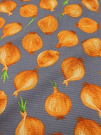 Вафельное полотно (холст) "Лучок" цв.серый, СОРТ2, ш.0.5м, хлопок-100%, 165гр/м.кв