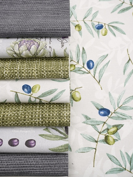 Набор тканей для рукоделия "Рогожка: набор компаньонов №4", 45*45 см, 8 шт