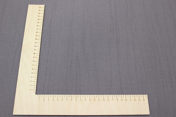 Мерный лоскут(ткань в отрезах)- Хлопколен винтаж (жгутовое окраш) цв.Графитово-серый с фиолетовым от