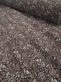 Импорт. хлопок "Сальма" цв.коричневый, ш.1.47м, хлопок-100%, 100гр/м.кв
