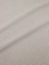 Вареный (стираный) хлопок "Мелкая клетка" цв.кофейный, ш.2.5м, хлопок-100%, 120гр/м.кв