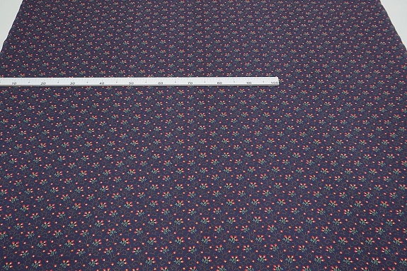 Перкаль "Ясиня" цв.чернильно-фиолетовый, ш.1.5м, хлопок-100%, 120гр/м.кв