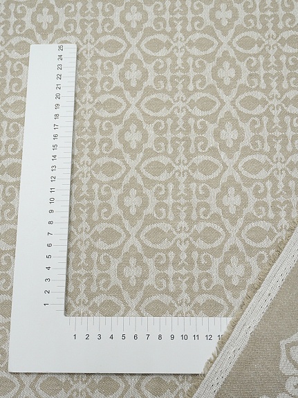 Полульняной жаккард "Сьюзен" цв.суровый, ш.1.6м, лен-56%, хлопок-44%, 210гр/м.кв