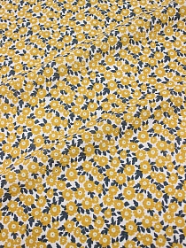 Импорт.хлопок Жатка "Марго" цв.желто-горчичный, ш.1.31м, хлопок-100%, 90гр/м.кв