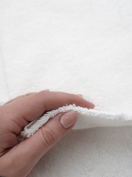 Махровая ткань Люкс цв.Белый, ш.1.5м, хлопок-100%, 550гр/м.кв