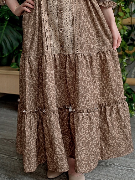 Платье из муслина премиум "Осенняя меланхолия"