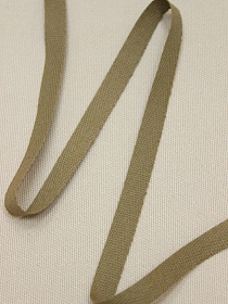 Лента киперная цв.коричневый песок, ш.10мм, хлопок-100%