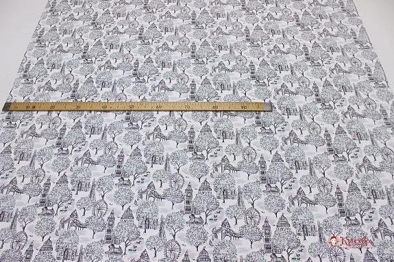 Теплый хлопок "Английские улочки", ш.1.50м, хлопок-100%, 150гр/м.кв