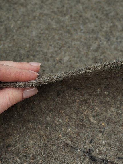 Сукно портяночное войлочное, ГОСТ, ш.1.48м, шерсть-90%, п/э-10%, 390гр/м.кв