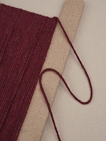 Шнур цв.вишневый, ш.2мм, хлопок-100%