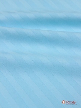 Сатин-страйп цв.Голубая бирюза(1см*1см), ш. 2.2  м, хл-100%, 135 гр/м.кв