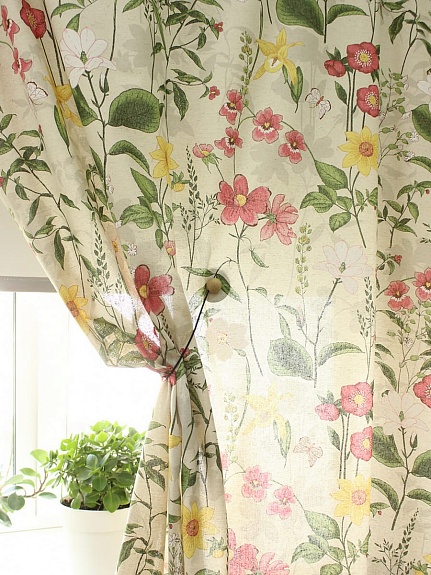 Полулен "Льняная весна" (на суровом), ш.1.5м, лен-30%, хлопок-70%, 140г/м.кв