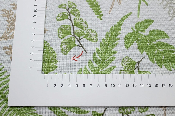 Рогожка "Лесная ботаника-клетка", ш.1.5м, хлопок-100%, 170гр/м.кв