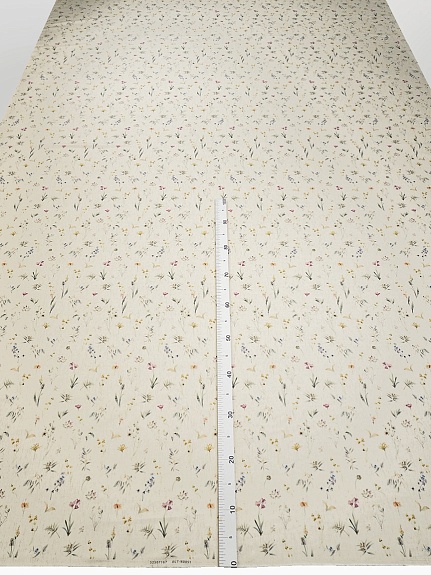 Хлопколен с вискозой Digital "Полевая флора-мелкие цветы" (комп) ш.2.5м, хл-50% вискоза-45% лен-5%