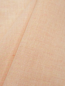 Мерный лоскут (ткань в отрезах) Полулен однотонный "Меланж цв.желтый/оранжевый/белый", ш.1.5м, лен-30%, хлопок-70%, 165гр/м.кв