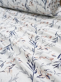 Трикотаж Кулир.гладь "Воздушный танец" цв.молочно-белый, ш.1.96м (0.98*2, чулок), Компакт, хл-100%, 145гр/м.кв