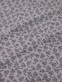 Теплый хлопок "Душистые соцветия" цв.серо-лиловая дымка, ш.1.48м, хлопок-100%, 160гр/м.кв