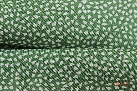 Штапель "Мелкая рябь" цв.травяной, ш.1.45м, вискоза-100%, 90гр/м.кв