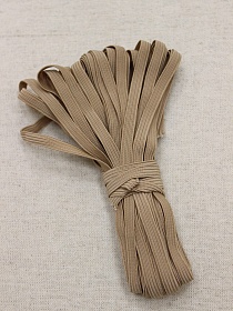 Резинка бельевая цв.Кофейно-сливочный, ш.6мм, 10м