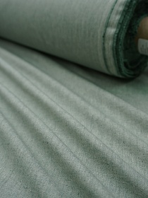 Мерный лоскут( ткань в отрезах) Полульняной перкаль постельный цв.Морозно-зеленый меланж, (комп), ш.2.2м, лен-30%, хлопок-70%, 120гр/м.кв